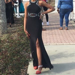Black formal/ prom dress size 3/4